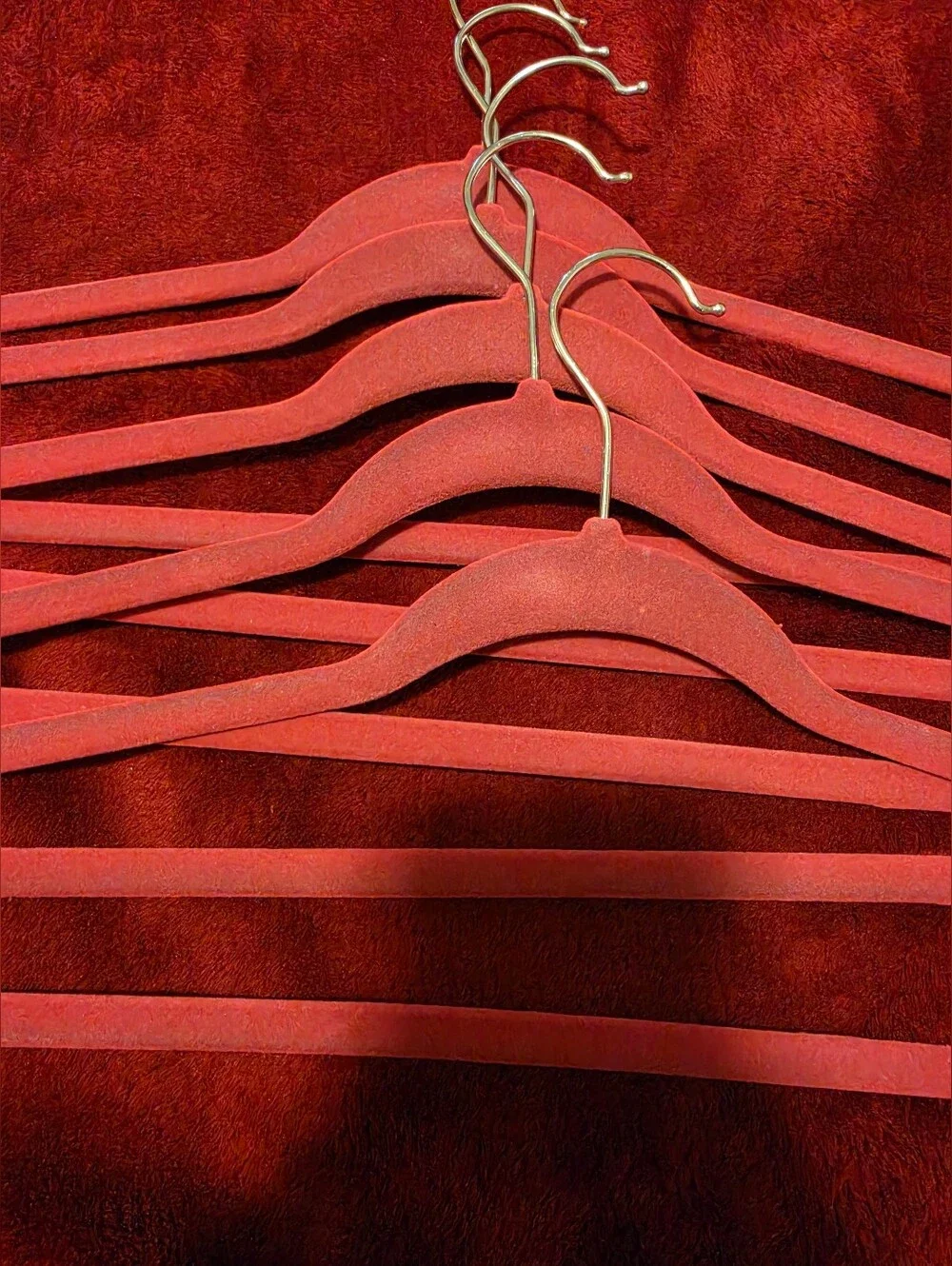 Velvet Non-Slip Coat Hangers - Mixed Colors (Set)